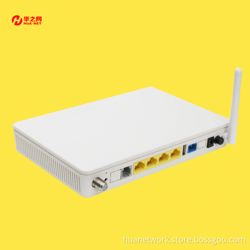 GPON ONU/ONT 4GE+1POTS+WIFI+USB+CATV